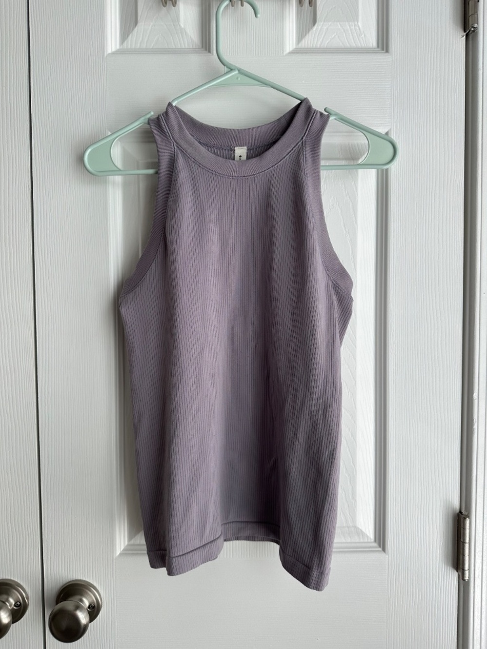 Athleta Renew Seamless Racerback Tank Purple Gray Size Small